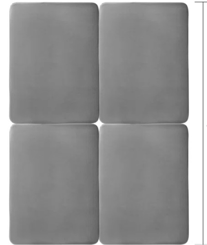 Bunkie Board 1.5 in Bed Slats with 200D Oxford Cloth Wooden Mattress support For Bed ( Queen)