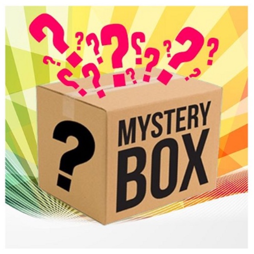 Mystery Box! Random assortment of home goods, electronics, cleaning supplies, toys, decorations, school supplies and much more!