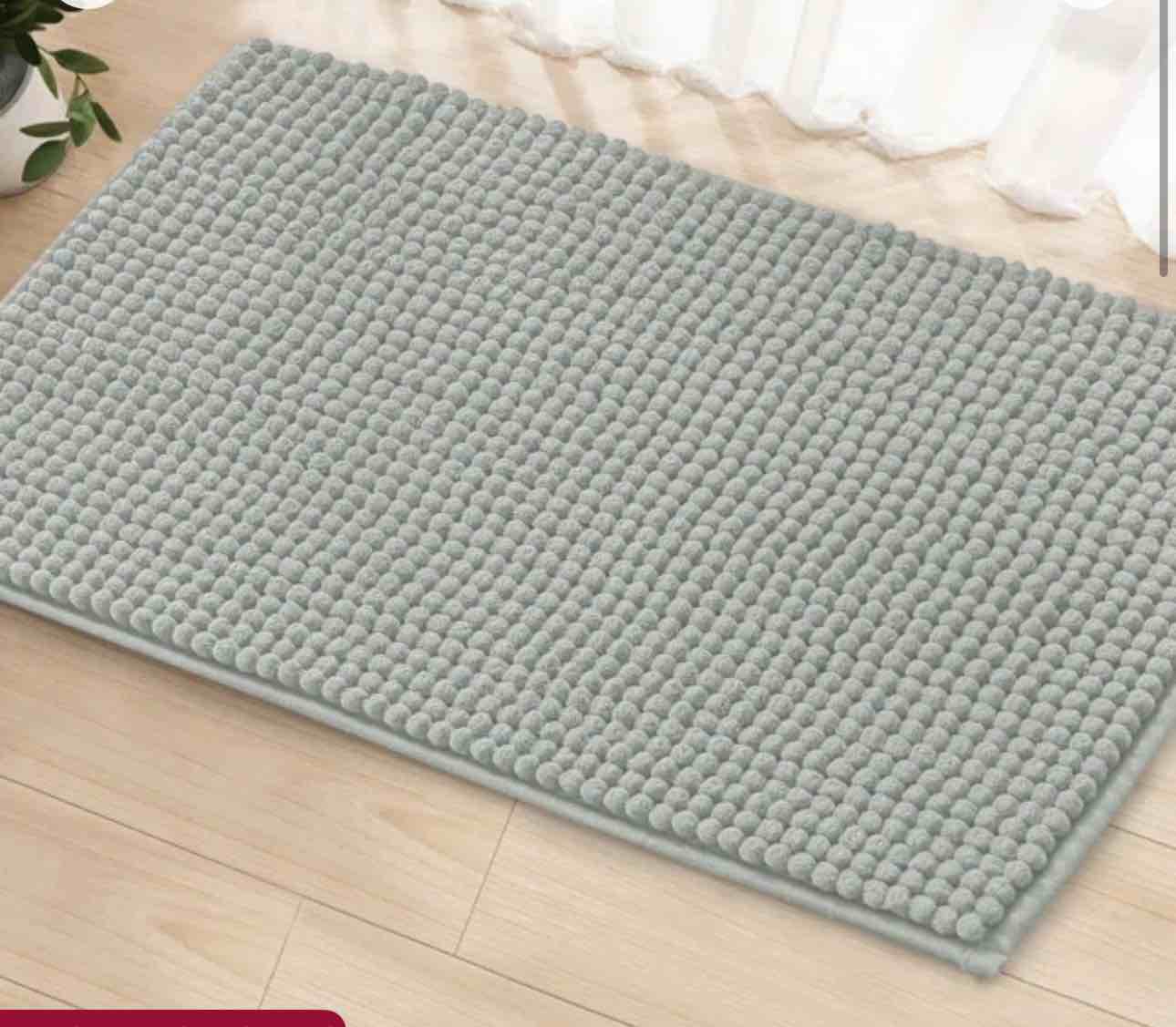 Azriah Luxury Chenille Super Soft Absorbent Microfiber Rectangle Non-Slip Bath Rug ( USED)