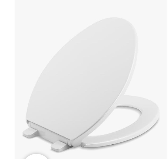 Kohler Brevia Elongated Toilet Seat With Quick-Release Hinges White
