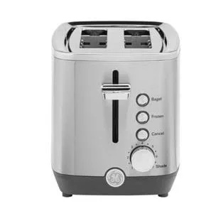 GE - 2-Slice Toaster - Stainless Steel