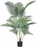Fopamtri Artificial Areca Palm Plant 5 Feet Fake Palm Tree With 17 Trunks Fau...