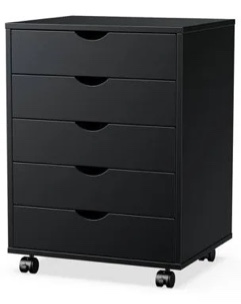 18.7'' wide 5 -drawer mobile file cabinet