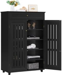 Yaheetech storage cabinet. item no:614182 color:black