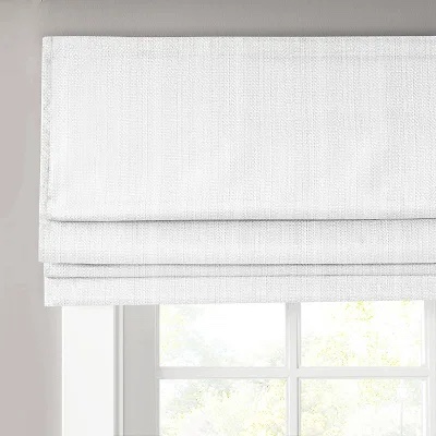 Galen Basketweave Cordless Room Darkening Roman Shade 