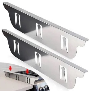 Stove Cover, Stove Guard, Stainless Steel Stove Gap Covers, Heat Resistant & Easy to Clean Stove Counter Gap Cover, Kitchen Stove Counter Gap Cover Eliminates Gap Between Counter & Appliances (2 pcs)