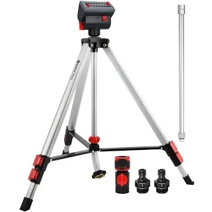 Eden 94154 PRO The Heaviest Weight Tripod (5.37 lbs) Adjustable 4-Way Mini Turbo Metal Oscillating Sprinkler W/Quick Connect Starter Set, Covers up to 4,069 sq. ft. Telescoping Tripod Style