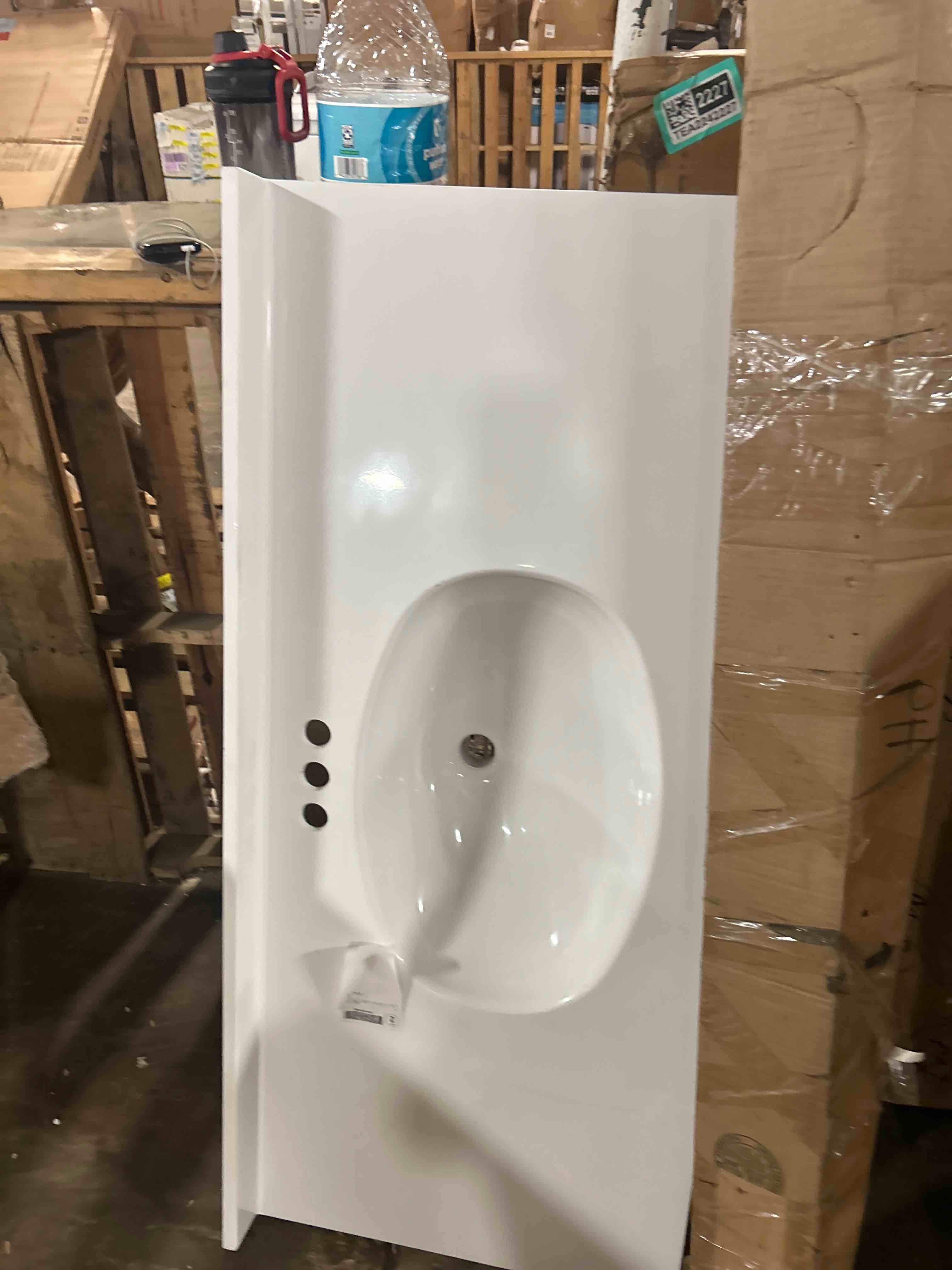 Modway EEI-4375-WHI Cayman 48" Single Basin Bathroom Sink, White