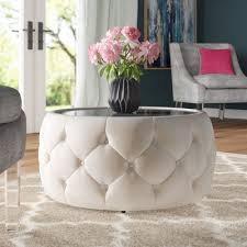 (Dirty) Eraman Solid Coffee Table Color: Beige