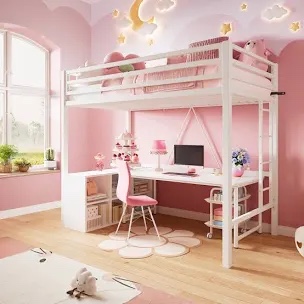 Braga Twin Platforms Loft Bed by Isabelle & Max