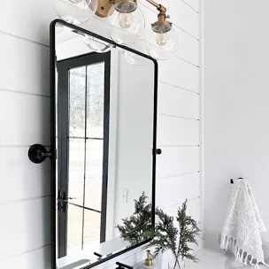 Woodvale Metal Framed Wall Mounted Bathroom / Vanity Mirror