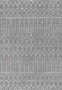 JONATHAN Y MOH101C-5 Moroccan Hype Boho Vintage Diamond Indoor Area-Rug Bohemian Easy-Cleaning Bedroom Kitchen Living Room Non Shedding, 5 X 8, Gray/Ivory