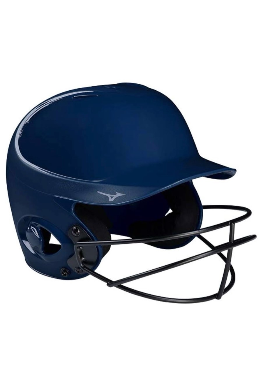 Mizuno MVP Series Solid Batting Helmet with Fastpitch Softball Mask