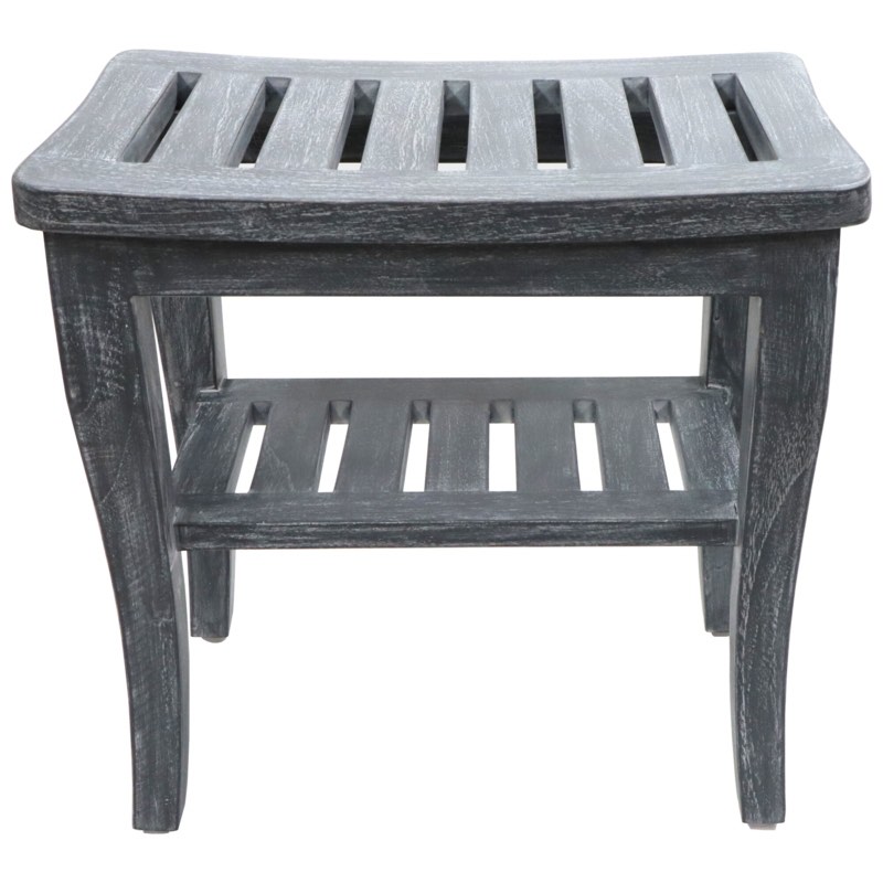 Campbelltown 20'' W Teak Shower Bench  Rebrilliant