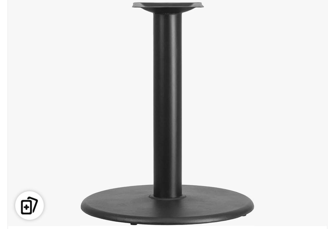 Flash Furniture XU-TR24-BASE-GG 24" Round Restaurant Table Base **Base Only**