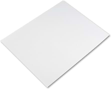 Pacon 4-Ply Railroad Board, White, 22" x 28", 25 Sheets