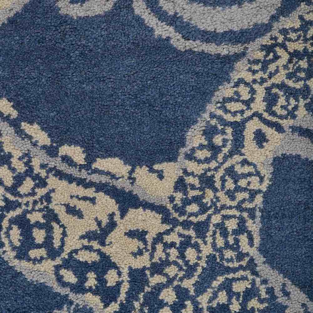 10 Square Glasscock HAND TUFTED WOOL ECO-FRIENDLY AREA RUGS - Blue & Beige Color | Contemporary Design | Area rugs for Living room,Bedroom By Breakwater Bay