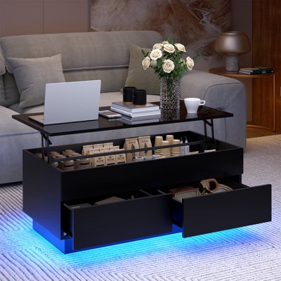 Aviad Lift Top Coffee Table with Multifunction