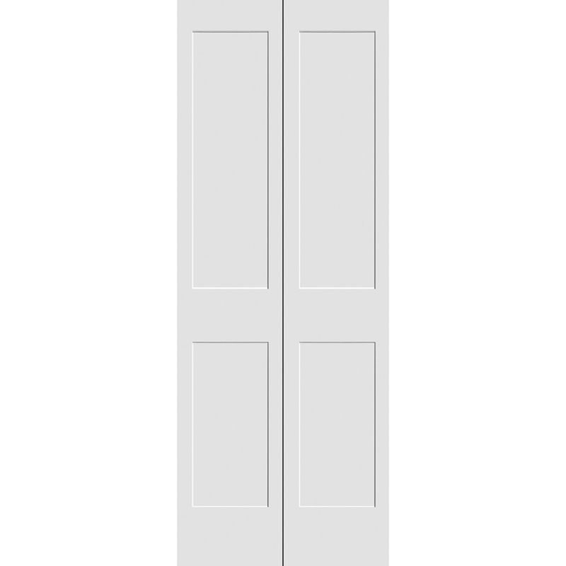 Primed 2 Panel Shaker Bi-Fold Door