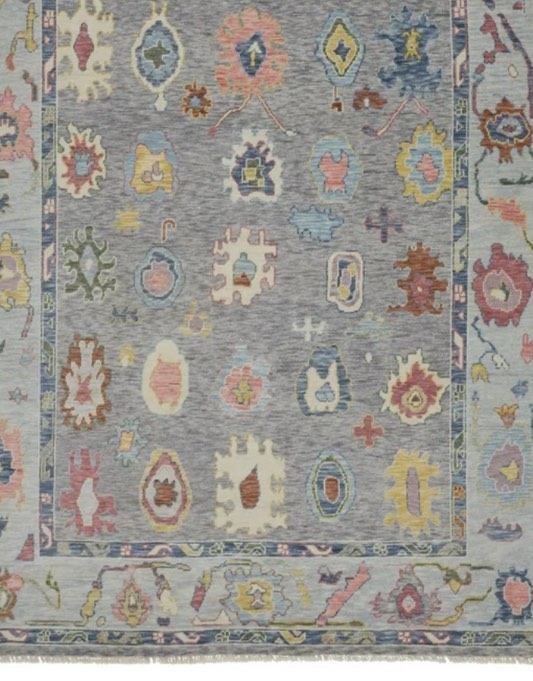 Feizy Karina Traditional Persian, Blue/Gray/Red, 5'6" x 8'6" Area Rug Easy Care Stain Resistant Fade Resistant Persian Bordered Floor Rug for Living room Bedroom