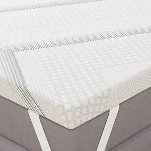 3 Inch Firm Mattress Topper King Size, Memory Foam Bed Topper with Soft & Firm Options for Back Pain Relief, Mattress Topper with 2-Sided Cover, Ergonomic 5-Zone Design, CertiPUR Certified