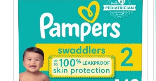 Pampers Swaddlers Diapers Size 2 186 Count (Select for More Options)
