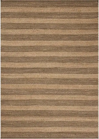Loloi Chris Loves Julia x Judy Natural/Chocolate 2'-6" x 7'-6" Runner Rug