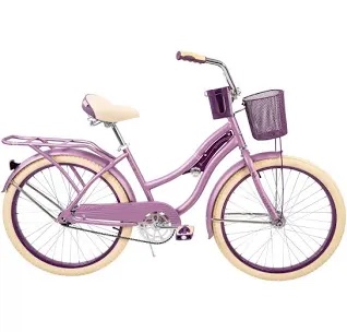 Huffy 24 Nel Lusso Girls Cruiser Bike Purple Satin