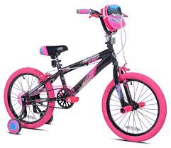 Kent Bicycles 18 inch Girl s Sparkles Bicycle Black and Pink
