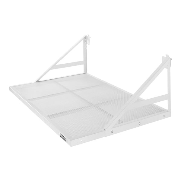 Gladiator Premier Series 30 in. x 45 in. Steel Garage Wall Shelving in Hammered White