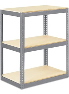 Bottom universal three tier shelf
