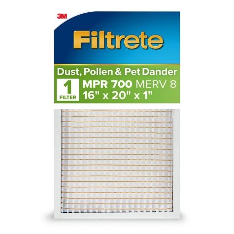 Filtrete 700 MPR Dust Pollen and Pet Dander Electrostatic Air Filter