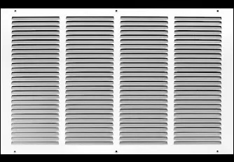 16" x 22" Return Air Grille - Sidewall and Ceiling - HVAC Vent Duct Cover Diffuser - [White] [Outer Dimensions: 17.75w X 23.75"h]