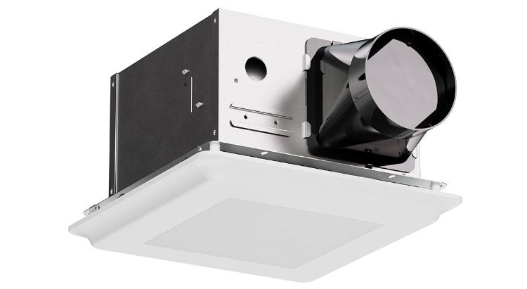  Danish Design 2 In 1 Bath Fan With LED Light, 25W Ceiling Mount Ventilation Fan and Light Combo for Bathroom and Home, 100CFM, 120V, 1000LM, 5CCT Seletable, Dimmable & Wet Rated, ETL Certified