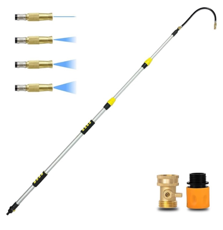 Coopteypout. 24FT Reach Gutter Cleaning Tools from The Ground, 16FT Telescoping Gutter Cleaner Tool Rain Gutter Cleaning Tool for Debris
