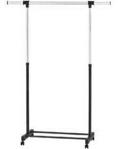 Adjustable Single Rod Garment Rack Black - Room Essentials™