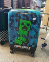 Minecraft Creeper 20" Carry-On Luggage With Wheels And Retractable Handle