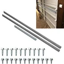 16FT Garage Door Hurricane Brace Kit ,16 Foot Garage Door Support Strut Reinforcement, 16' Garage Door Top Brace Bracket Kit, 16 FT Garage Door Hurricane Support Bracket, Garage Door Strut 16 Foot