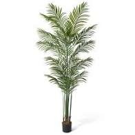 CAPHAUS Artificial Palm Tree  5 / 6 / 7 Feet with 18 Trunks Faux Potted Tree for Home Office Modern Decoration  Faux Dypsis Lutescens Plant in Pot with Dried Moss  Indoor Gift for Housewarming