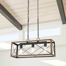 ACROMA Alodie 3 -Light Matte Brown Farmhouse Bare bulb For Use in Bedrooms