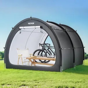 Outdoor Bike Storage Tent Fan-Shaped Waterproof Bike Tent for 5 