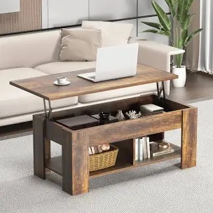 Aspa Lift Top Solid Coffee Table with Storage