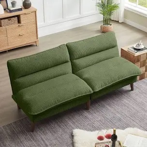 Green Linsy Futon
