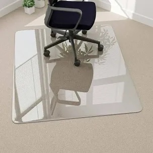 tempered glass chair mat