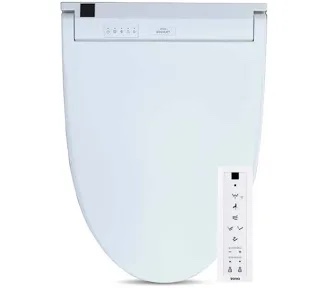 TOTO smart toilet seat with HOME-FLEX Extra Thick Wax Ring, which is a product used for installing toilets. It is a gasket that creates a seal between the toilet bowl and the drainpipe to prevent leaks and odors. 