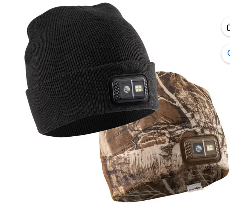 CAPLight Rechargeable 4.0 2 Knit Black/Fleece RT APX Beanies