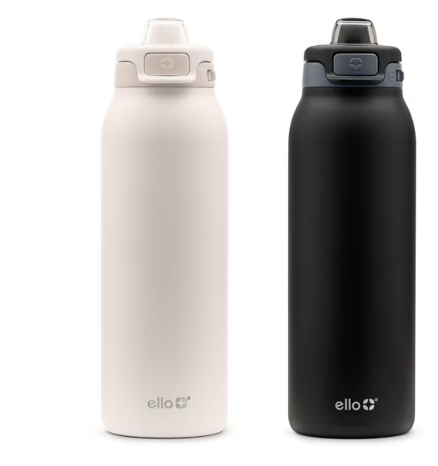 Ello Pop & Fill 32oz. 2-Pack Stainless Steel Water Bottle with QuickFill Technology