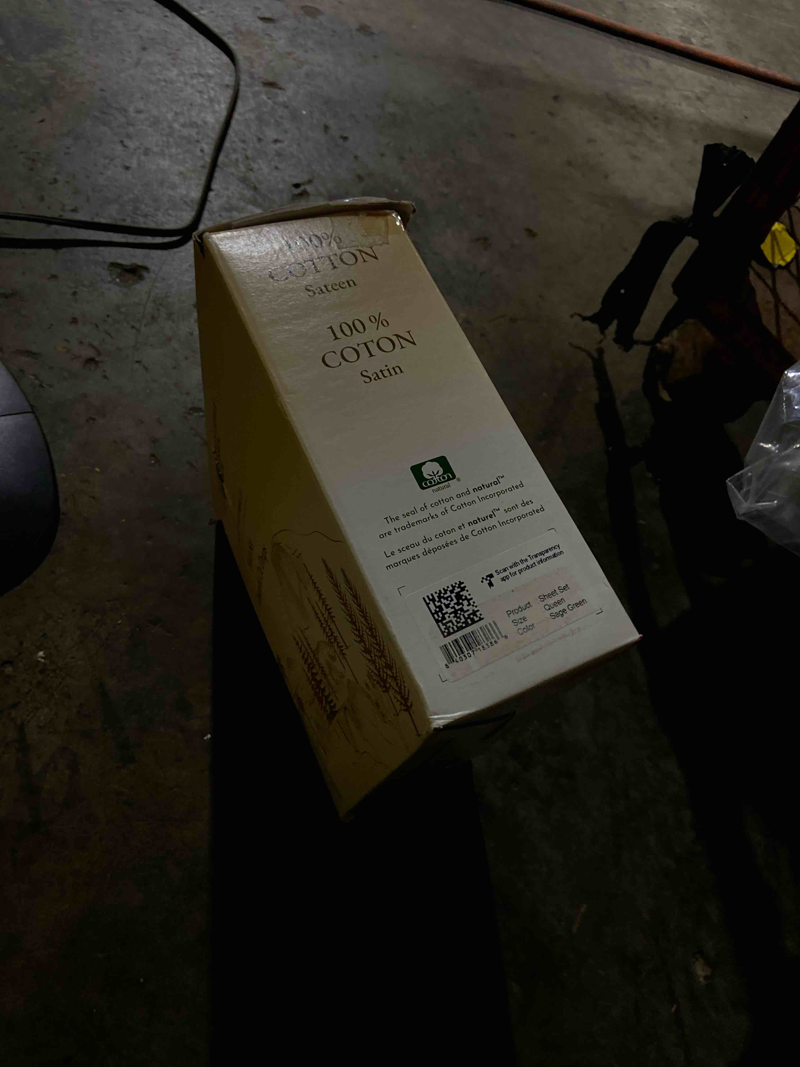 Condition photo showing New/Like New for California Design Den Queen Sheet Set - Natural 100% Cotton Bed Sheets Queen Size Bed Set with Deep Pockets, Soft Sateen Weave, Breathable, Cooling and Durable Bedding (Sage Green - Dark) Queen 13 - Sage Green - Dark