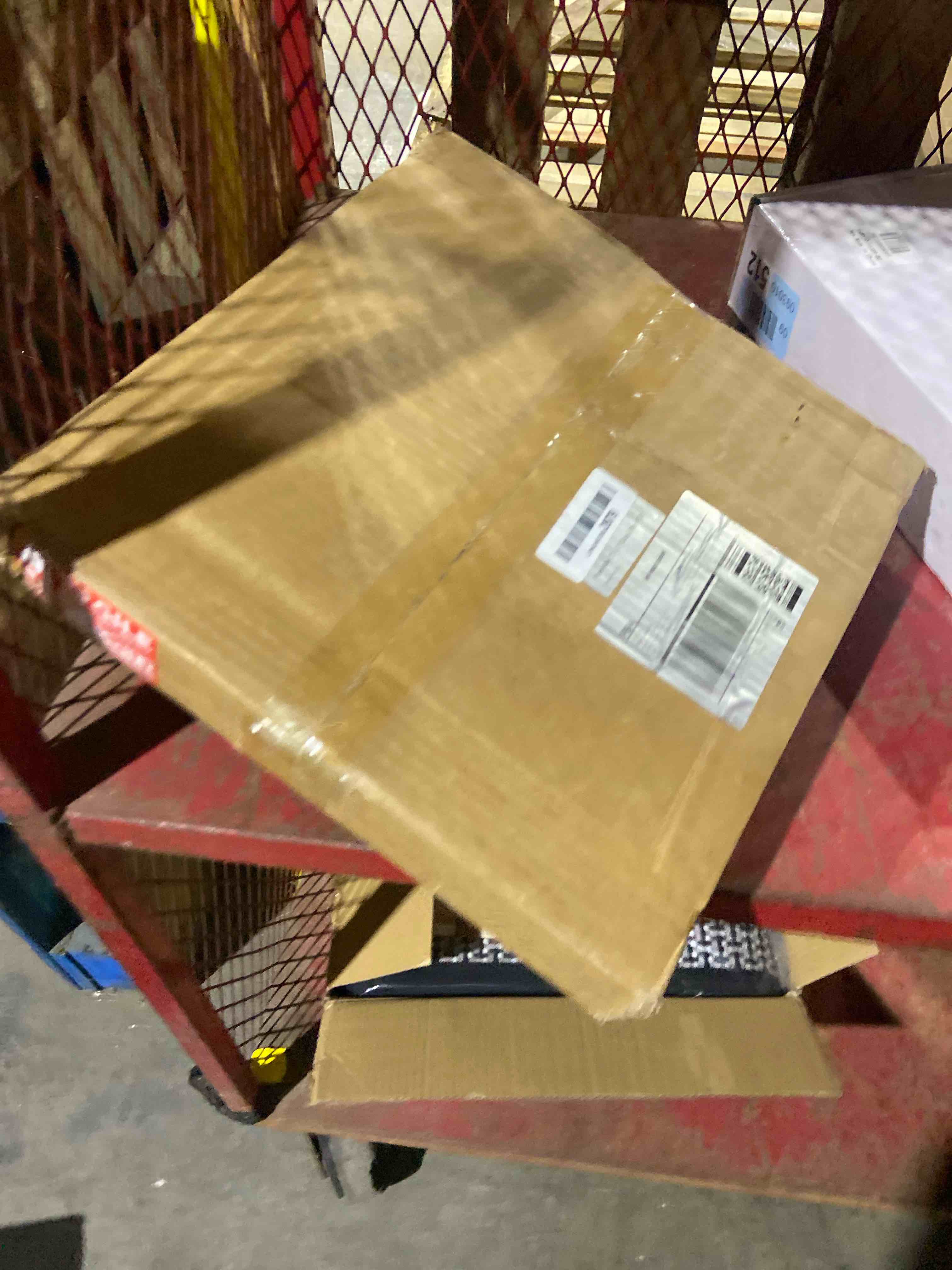 Condition photo showing New/Like New for Antique 2'' x 2'' Glass Squared Tile Glazed Red Grey Grid Mosaic Wall Backsplash Tile PT31 (Box of 5 Sheets) Multicolor