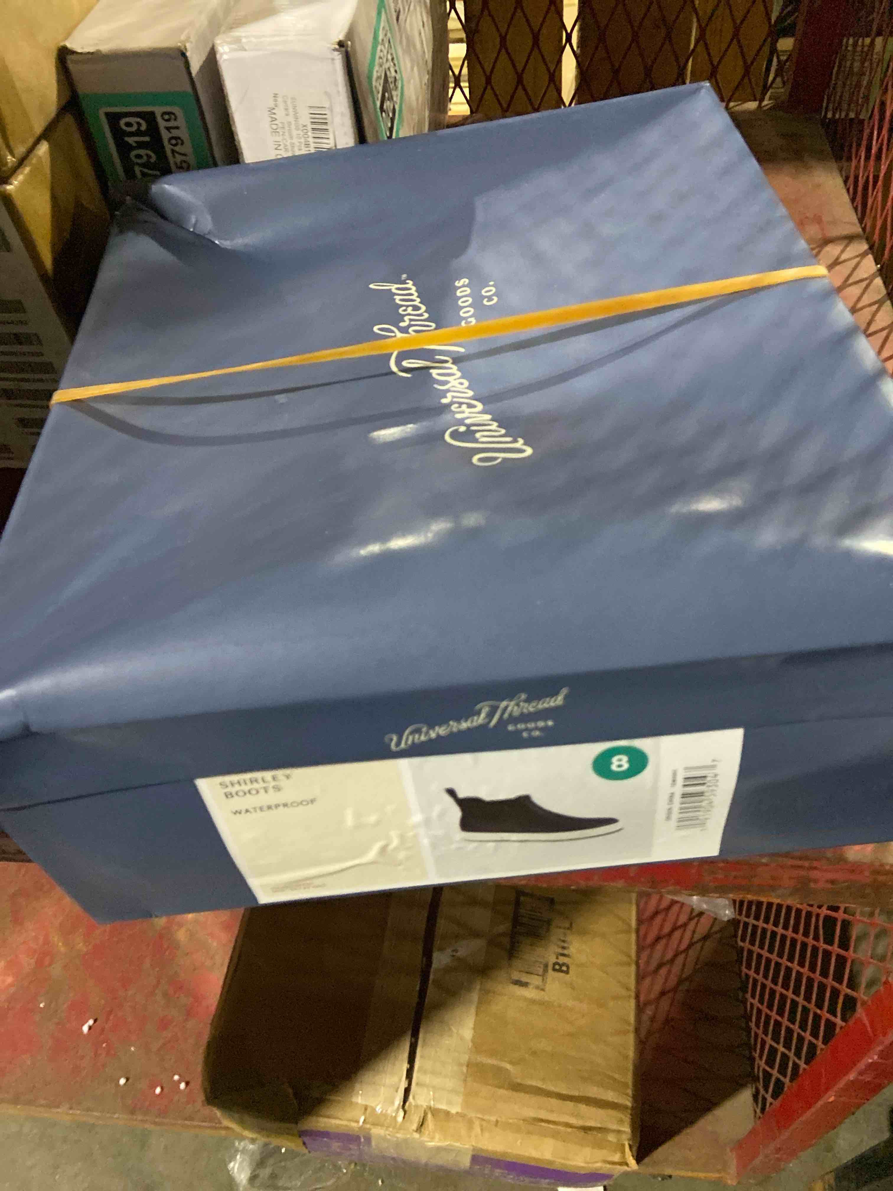 Condition photo showing New/Like New for Women's Shirley Rain Boots - Universal Thread Black 8